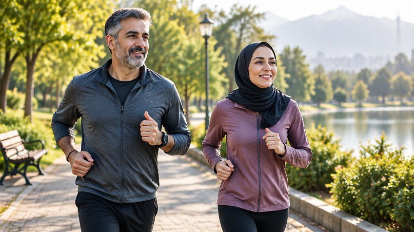 پایین اوردن ضربان قلب با پیاده روی